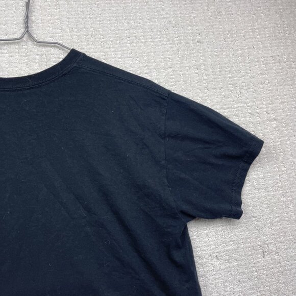 90s Style Ice Cube Graphic Crop Top T-Shirt Wom Sz M Black Distressed Hip Hop - Picture 10 of 12